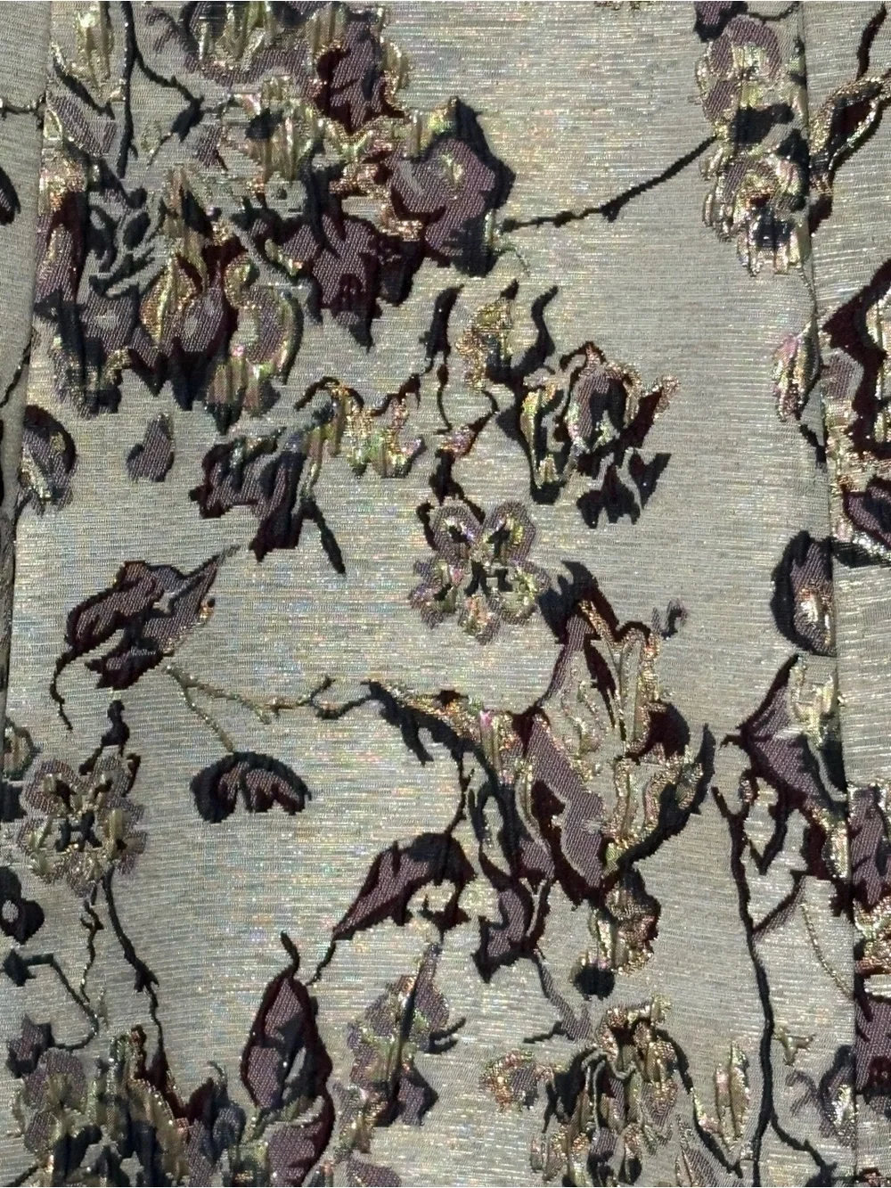Adrianna Papell Floral Metallic Jacquard Fit & Flare Dress